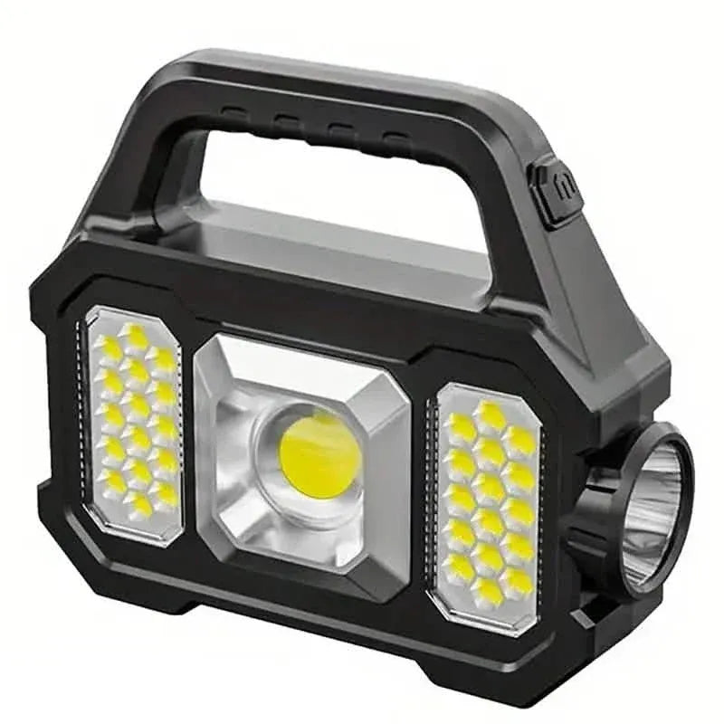 Solar Portable Flashlight & Handheld Searchlight with Side Lights - A-1 Thread Vault