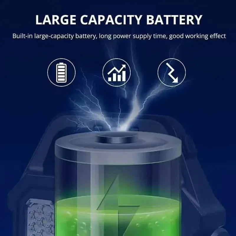 Solar Portable Flashlight & Handheld Searchlight with Side Lights - A-1 Thread Vault