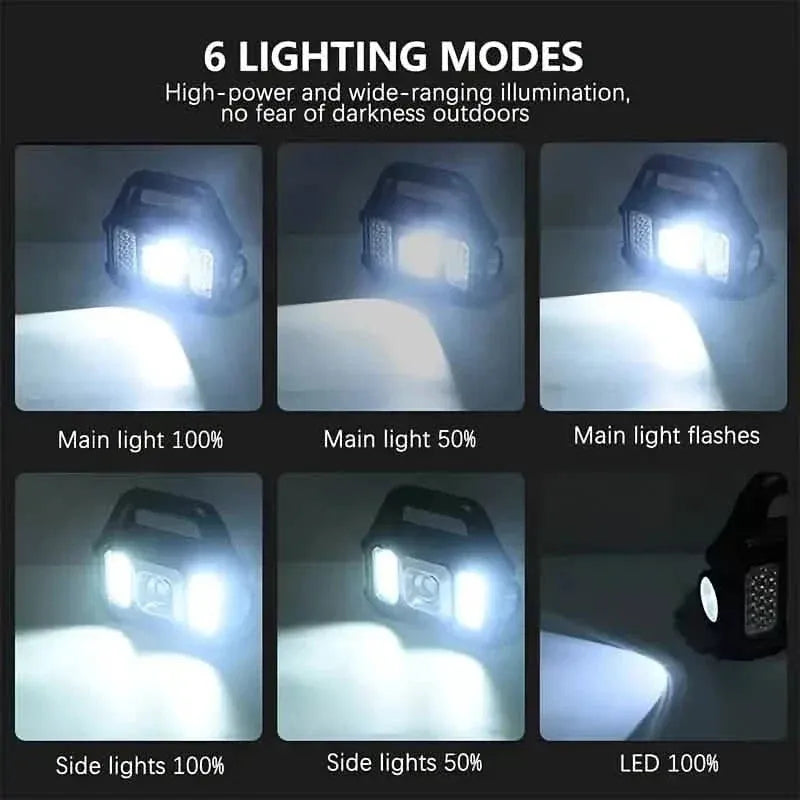 Solar Portable Flashlight & Handheld Searchlight with Side Lights - A-1 Thread Vault