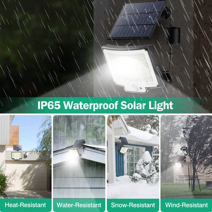 Solar Powered Flood Light Solar IP65 Waterproof Motion Sensor with Remote - A-1 Thread Vault