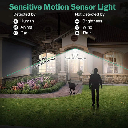 Solar Powered Flood Light Solar IP65 Waterproof Motion Sensor with Remote - A-1 Thread Vault