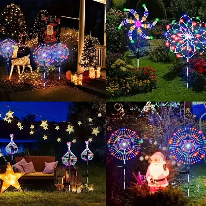 Solar-Powered Garden Lights with 60 LED and 8 Lighting Modes - A-1 Thread Vault