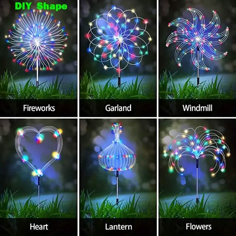 Solar-Powered Garden Lights with 60 LED and 8 Lighting Modes - A-1 Thread Vault