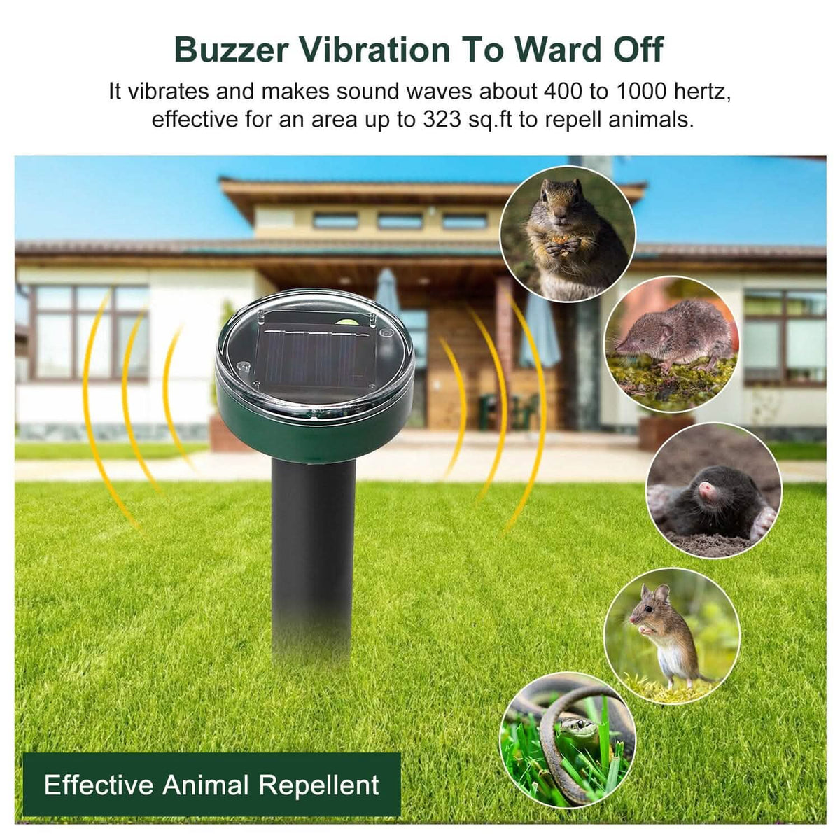 Solar Powered Mole Repeller - A-1 Thread Vault