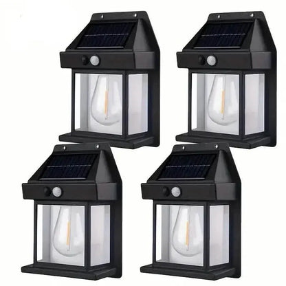 Solar-Powered Motion-Sensor Outdoor Wall Light - A-1 Thread Vault