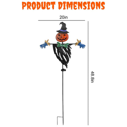 Solar Powered Scarecrow Shape Stake Light Halloween Decoration - A-1 Thread Vault