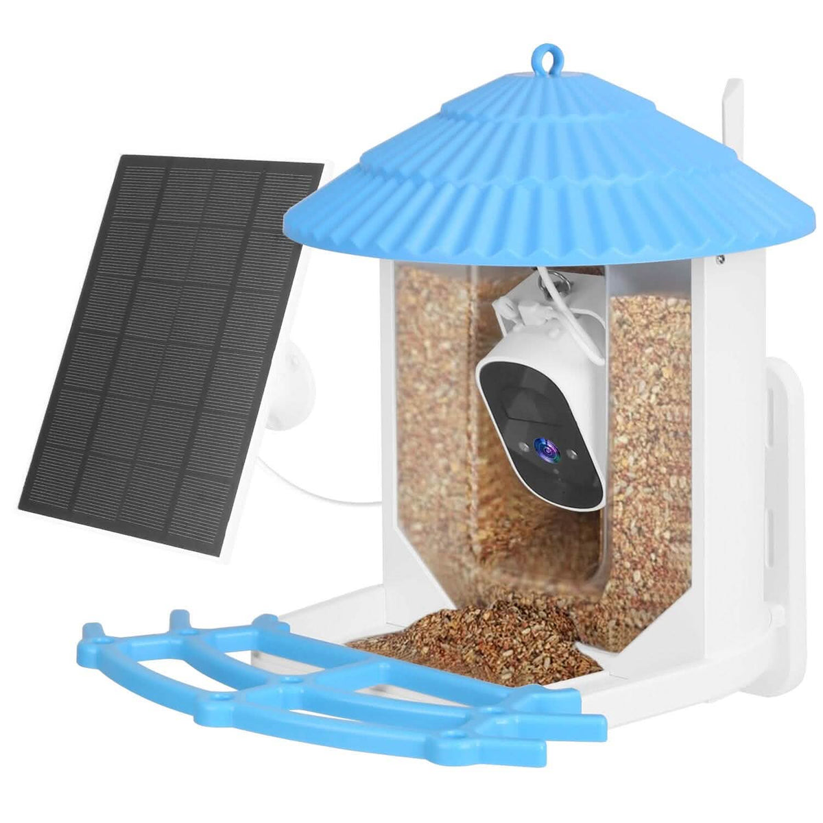 Solar Powered Smart Bird Feeder with PIR Motion AI Two-Way Audio - A-1 Thread Vault