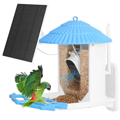Solar Powered Smart Bird Feeder with PIR Motion AI Two-Way Audio - A-1 Thread Vault