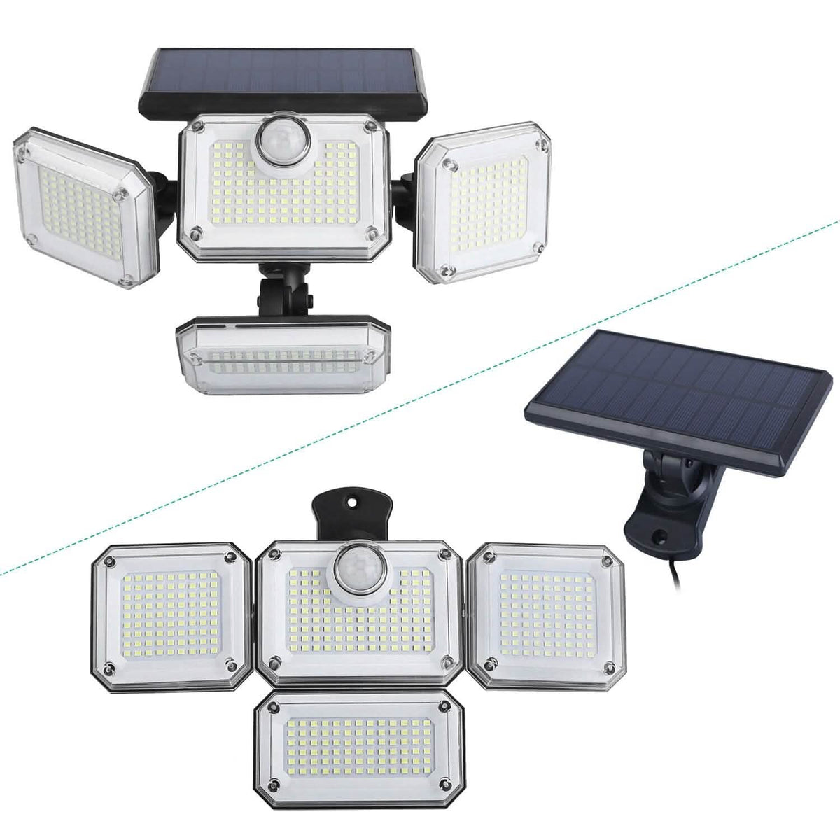 Solar Powered Wall Lights Outdoor Motion Sensor Lamps - A-1 Thread Vault