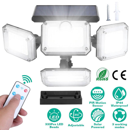 Solar Powered Wall Lights Outdoor Motion Sensor Lamps - A-1 Thread Vault