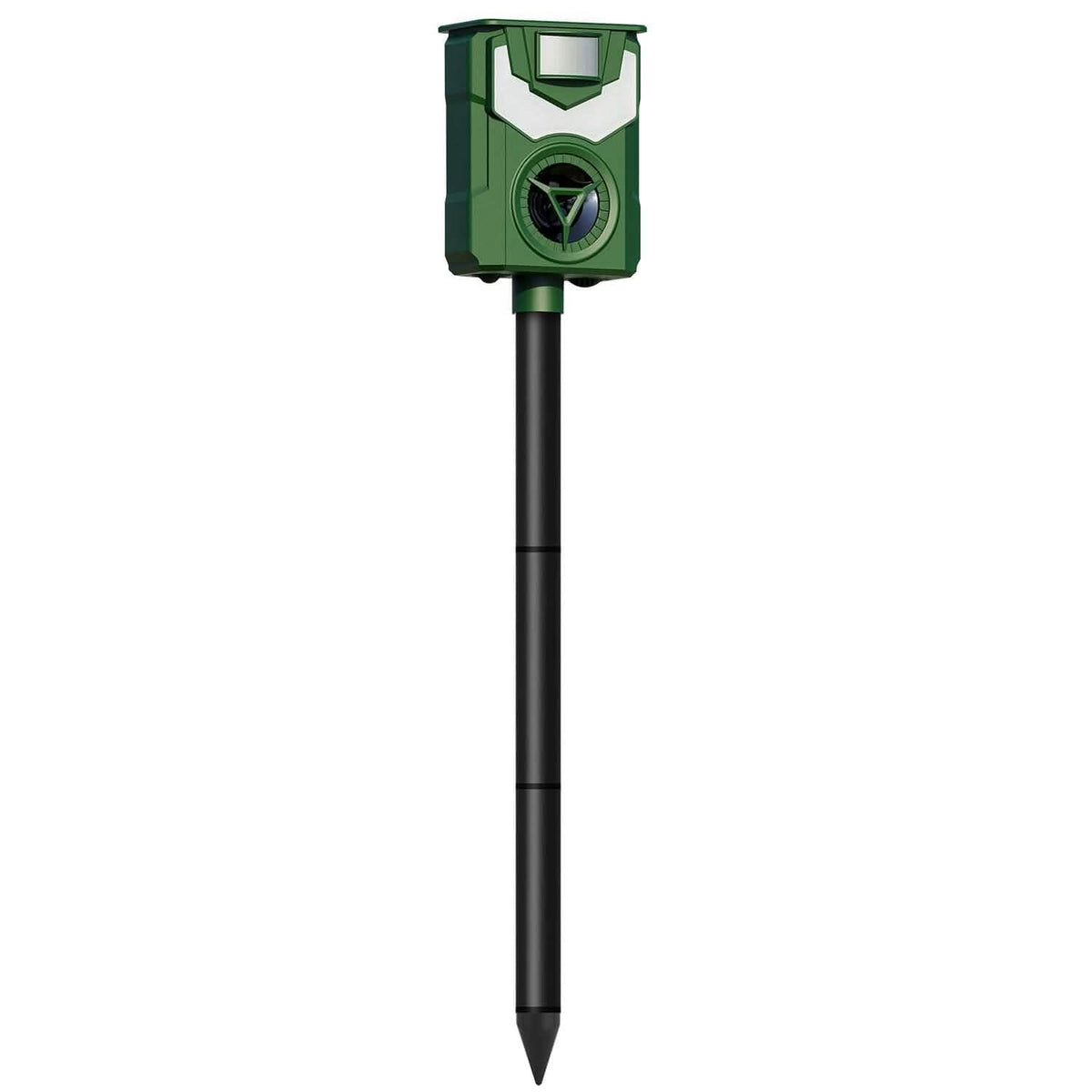 Solar Ultrasonic Animal Repeller with Flame Light USB Charge Motion Sensor - A-1 Thread Vault