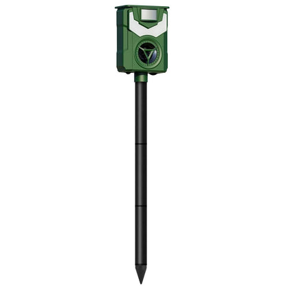 Solar Ultrasonic Animal Repeller with Flame Light USB Charge Motion Sensor - A-1 Thread Vault