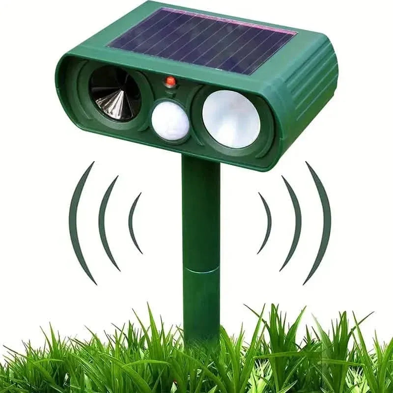 Solar Ultrasonic Animal Repeller with Motion Detector - A-1 Thread Vault