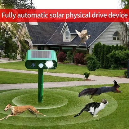 Solar Ultrasonic Animal Repeller with Motion Detector - A-1 Thread Vault