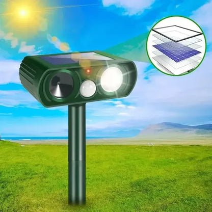 Solar Ultrasonic Animal Repeller with Motion Detector - A-1 Thread Vault