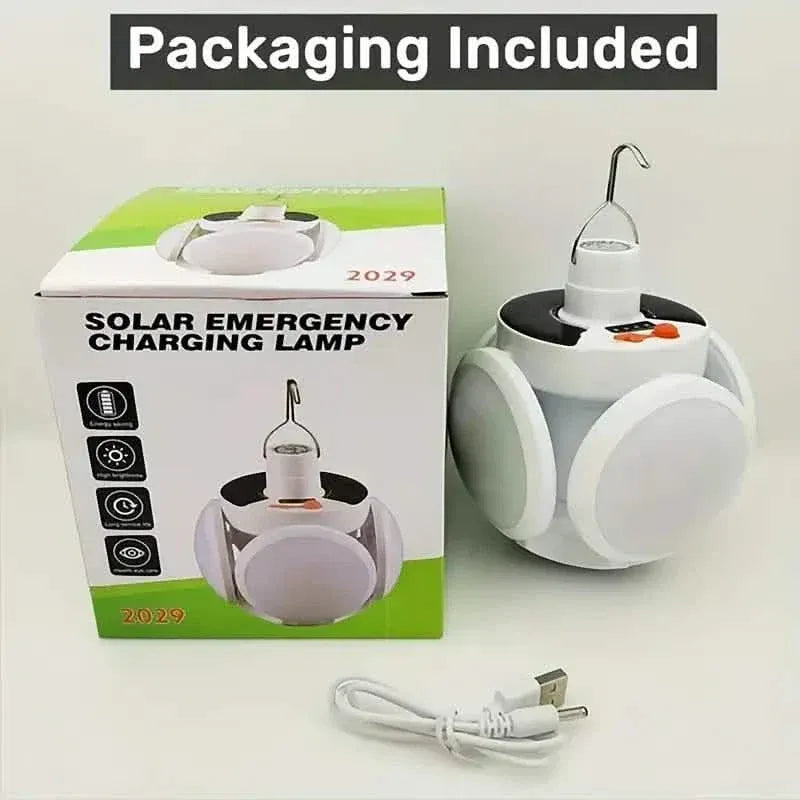 Solar USB Rechargeable LED Bulb Lights With Power Display - A-1 Thread Vault