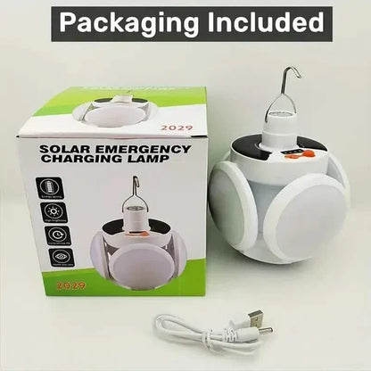 Solar USB Rechargeable LED Bulb Lights With Power Display - A-1 Thread Vault