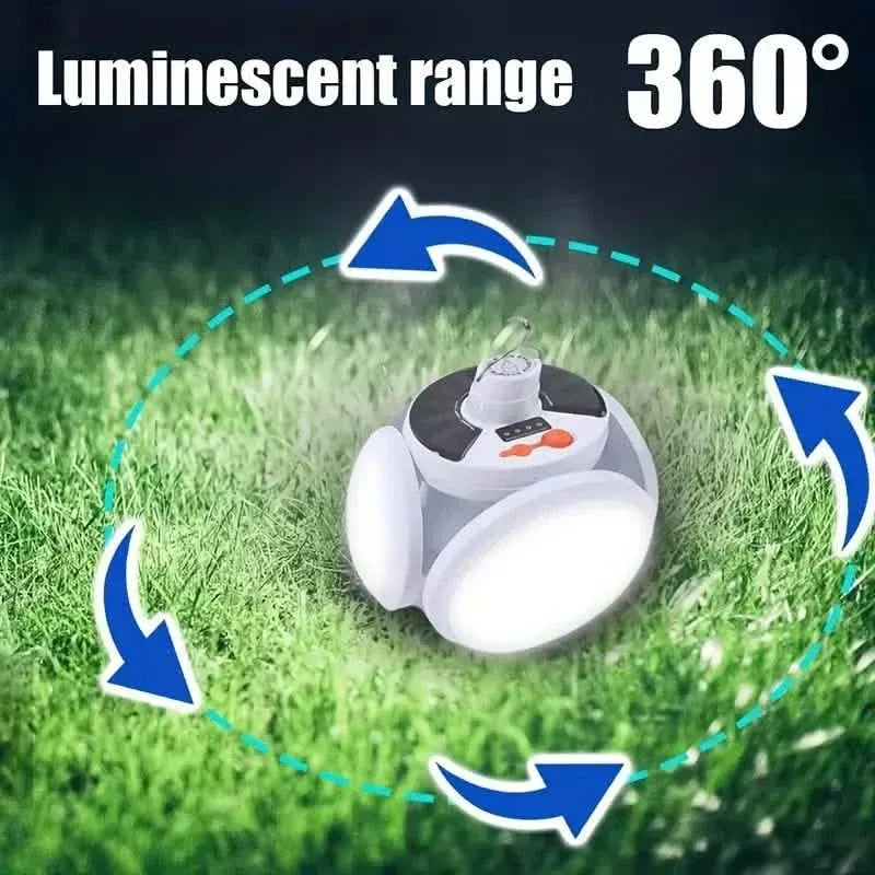 Solar USB Rechargeable LED Bulb Lights With Power Display - A-1 Thread Vault