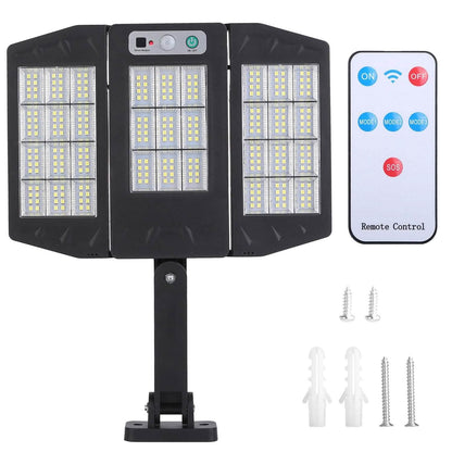 Solar Wall Light Outdoor Beads PIR Motion Sensor Remote Control Wireless Lamps - A-1 Thread Vault