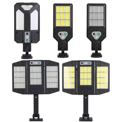 Solar Wall Light Outdoor Beads PIR Motion Sensor Remote Control Wireless Lamps - A-1 Thread Vault