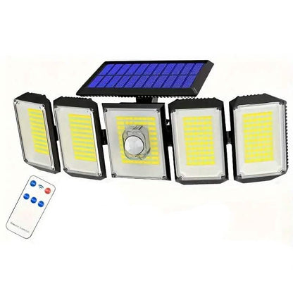 Solar Wall Light with 5 Adjustable Angle Heads - A-1 Thread Vault