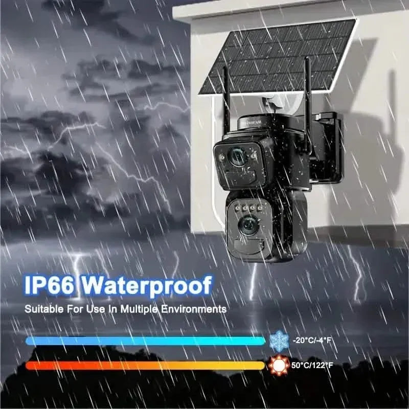 Solar WiFi Security Camera – 360° View, 10x Zoom, Night Vision & Motion Detection - A-1 Thread Vault