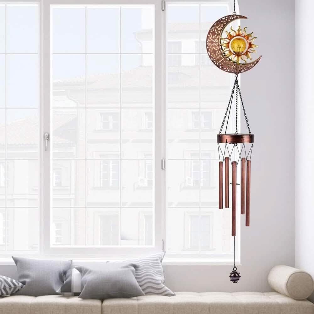 Solar Wind Chimes Garden Decorative Wind Chime Light - A-1 Thread Vault