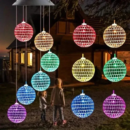 Solar Wind Chimes Light - Mobile Hanging LED Light, Color Changing Wind Chime - A-1 Thread Vault