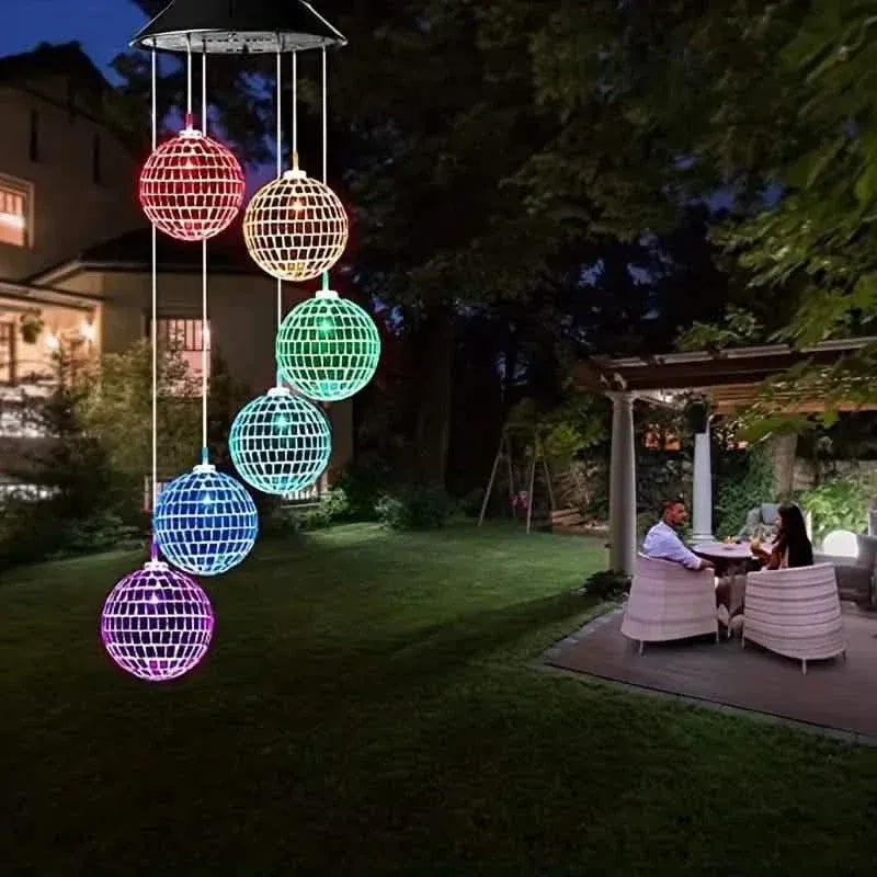 Solar Wind Chimes Light - Mobile Hanging LED Light, Color Changing Wind Chime - A-1 Thread Vault