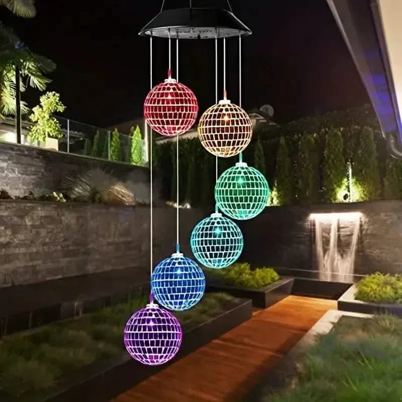 Solar Wind Chimes Light - Mobile Hanging LED Light, Color Changing Wind Chime - A-1 Thread Vault