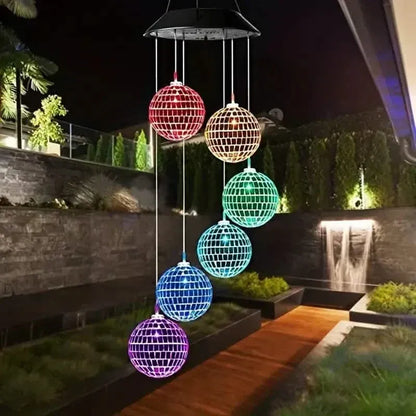 Solar Wind Chimes Light - Mobile Hanging LED Light, Color Changing Wind Chime - A-1 Thread Vault