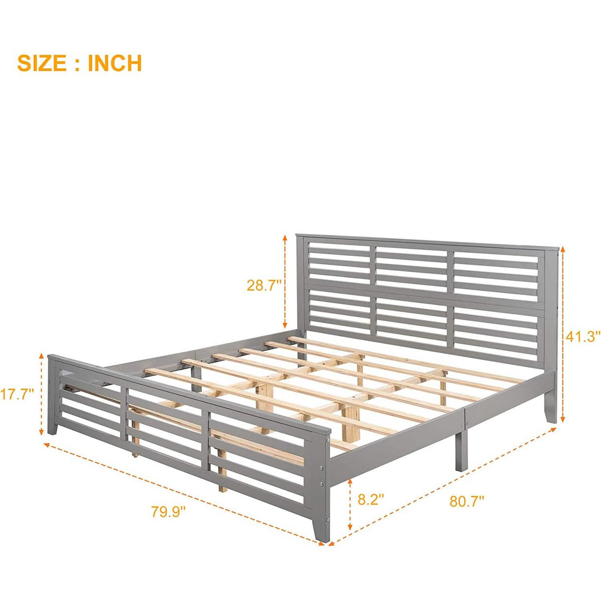 Solid Wood Platform Bed Frame - A-1 Thread Vault