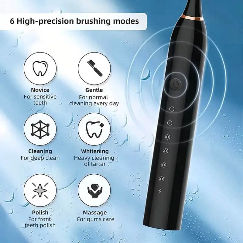 Sonic Electric Toothbrush with 6 Modes and Smart Timer - A-1 Thread Vault