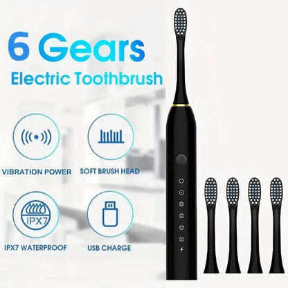 Sonic Electric Toothbrush with 6 Modes and Smart Timer - A-1 Thread Vault