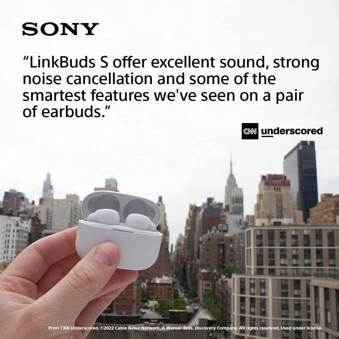 Sony LinkBuds S Truly Wireless Noise Canceling Earbud Headphones with Alexa Built-in (Refurbished) - A-1 Thread Vault
