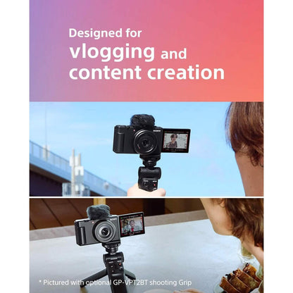 Sony ZV-1F Vlog Camera for Content Creators and Vloggers Black (Refurbished) - A-1 Thread Vault