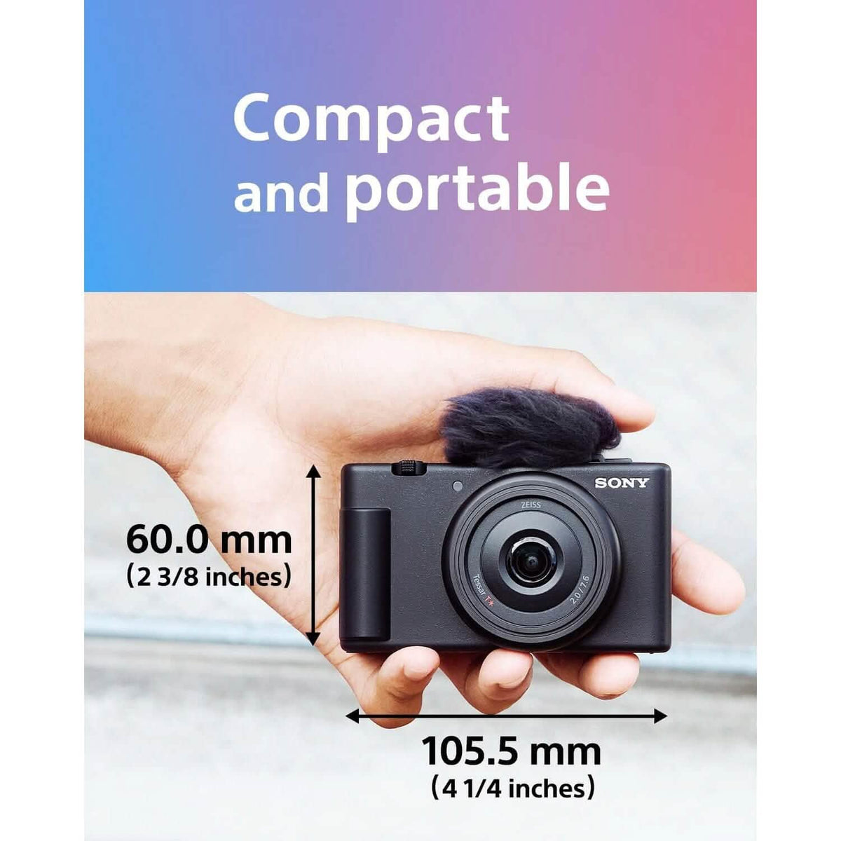 Sony ZV-1F Vlog Camera for Content Creators and Vloggers Black (Refurbished) - A-1 Thread Vault