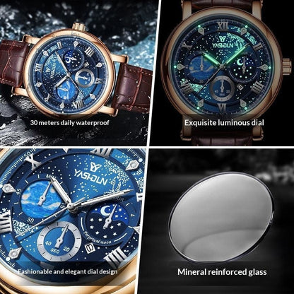 Sophisticated Mens Watch With A Vast Starry Sky Design - A-1 Thread Vault