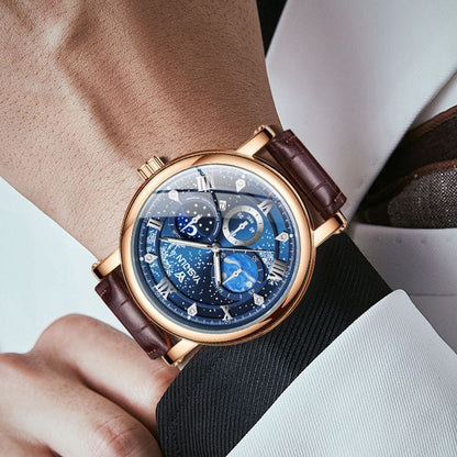 Sophisticated Mens Watch With A Vast Starry Sky Design - A-1 Thread Vault