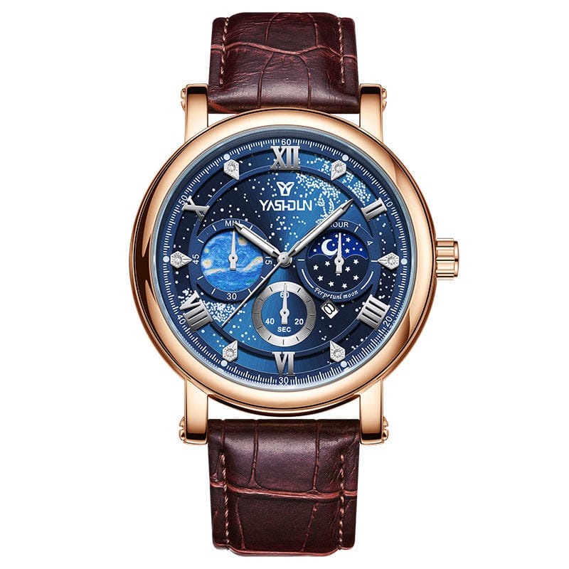 Sophisticated Mens Watch With A Vast Starry Sky Design - A-1 Thread Vault