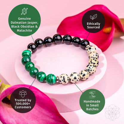 Soul Reset: Dalmatian Jasper Bracelet of Healing - A-1 Thread Vault