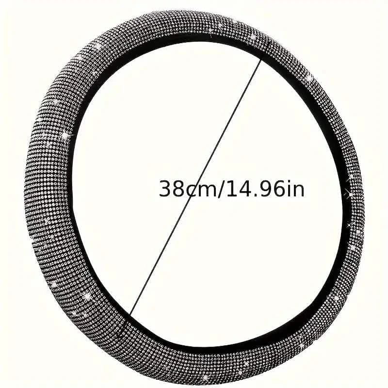 Sparkling Diamond Steering Wheel Cover - A-1 Thread Vault