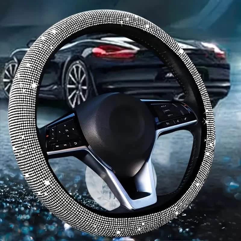 Sparkling Diamond Steering Wheel Cover - A-1 Thread Vault