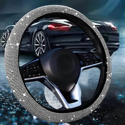 Sparkling Diamond Steering Wheel Cover - A-1 Thread Vault
