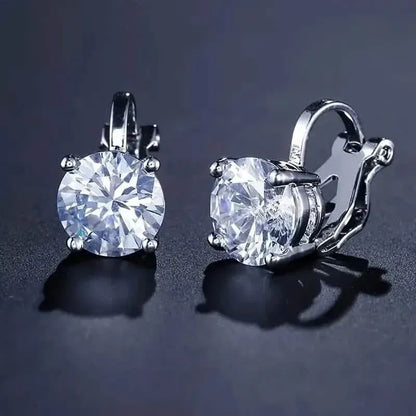 Sparkling Round Perforated Women's Earrings - A-1 Thread Vault