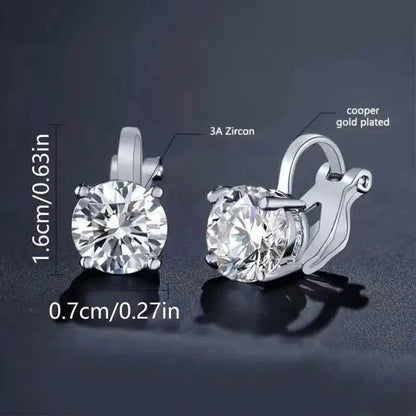 Sparkling Round Perforated Women's Earrings - A-1 Thread Vault