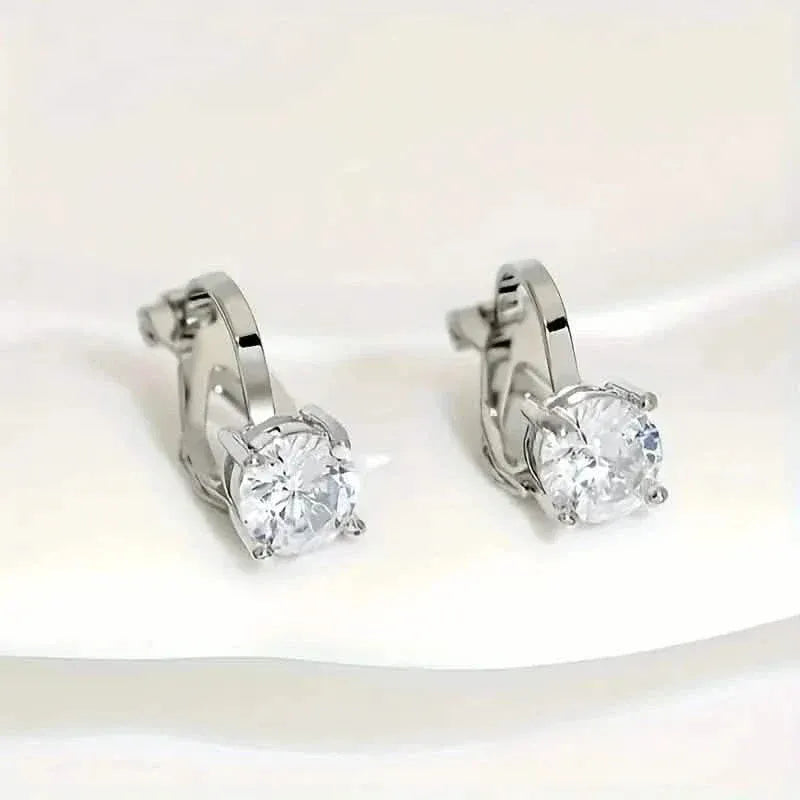 Sparkling Round Perforated Women's Earrings - A-1 Thread Vault