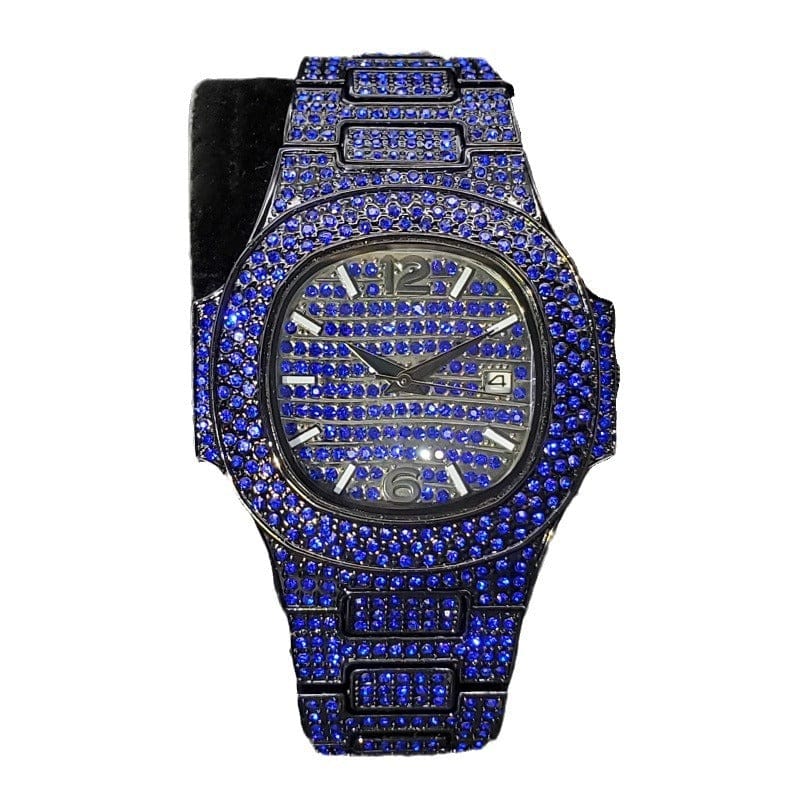 Special-interest Full Diamond Rap Hip Hop Watch - A-1 Thread Vault