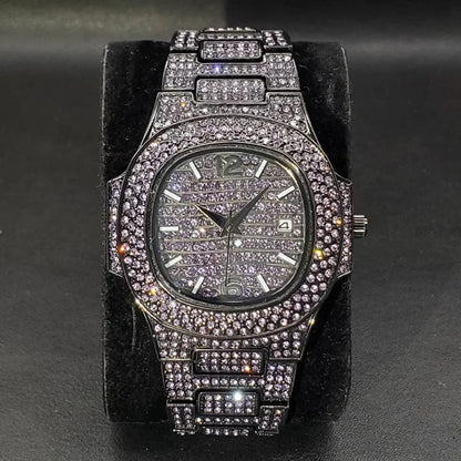 Special-interest Full Diamond Rap Hip Hop Watch - A-1 Thread Vault