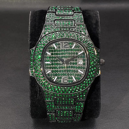 Special-interest Full Diamond Rap Hip Hop Watch - A-1 Thread Vault